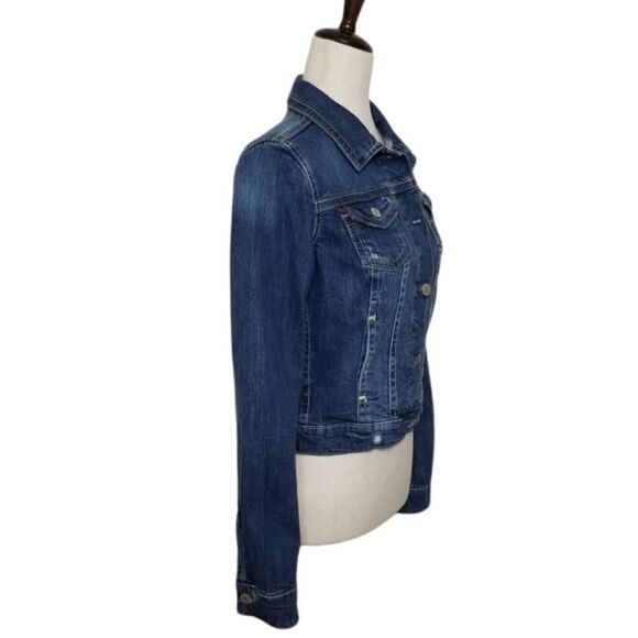 Aeropostale Blue Destressed Girls Denim Jacket - Picture 2 of 5